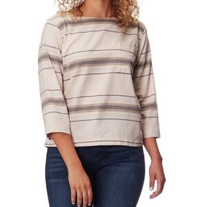 Patagonia Organic Cotton Striped Top Women’s Size Small Casual Layering